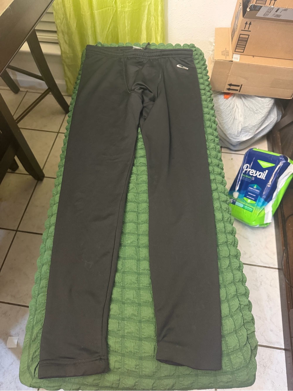 Champion Black Men's Boxer Briefs Stretch Leggings